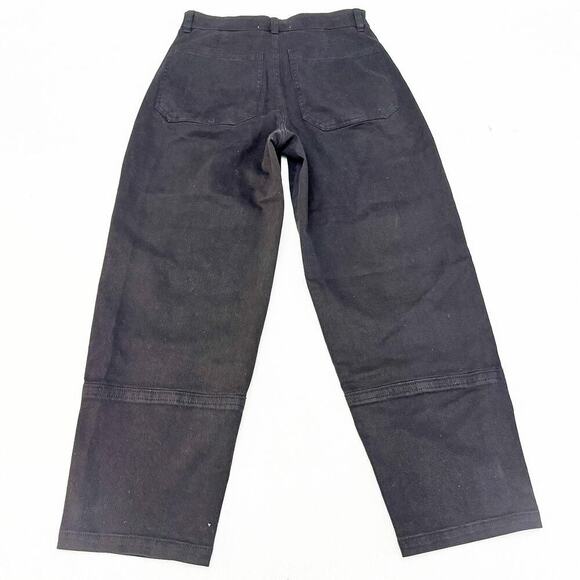 Everlane Wide Leg Black Denim Jeans Zip Fly Pants Size 2 - Picture 3 of 8